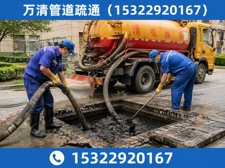 天河区下水道疏通展示图